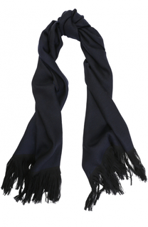 Шерстяной шарф с бахромой Armani Collezioni