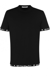 Хлопковая футболка с круглым вырезом Givenchy