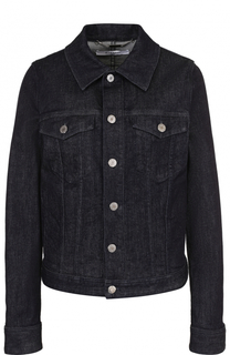 Джинсовая куртка прямого кроя с логотипом бренда на спинке Givenchy