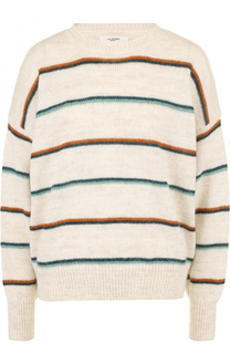 Шерстяной пуловер свободного кроя с круглым вырезом Isabel Marant Etoile