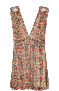 Приталенное шелковое мини-платье с глубоким V-образным вырезом Isabel Marant Etoile