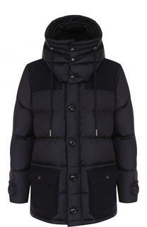 Стеганый пуховик Tourville на молнии с капюшоном Moncler