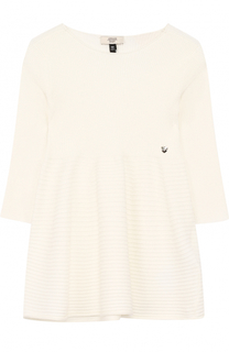Платье джерси с фактурной отделкой Armani Junior