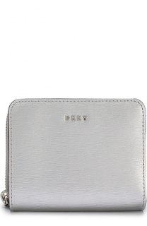 Кожаный кошелек с логотипом бренда DKNY