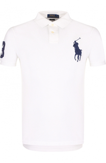 Хлопковое поло с короткими рукавами Polo Ralph Lauren