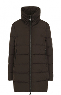 Стеганый пуховик свободного кроя с воротником-стойкой Moncler