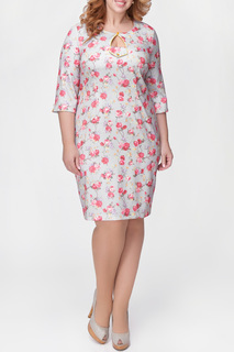 Полуприлегающее платье с цветочным принтом AMARTI