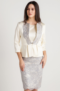 Приталенный пиджак с кружевом BGN