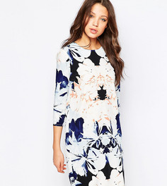 Цельнокройное оversize-платье с цветочным принтом Y.A.S Tall - Мульти