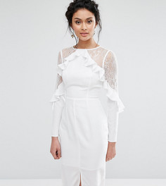 Платье миди с кружевными вставками True Decadence - Белый