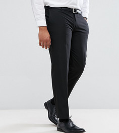 Однотонные черные узкие брюки Harry Brown PLUS - Черный