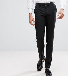 Однотонные эластичные брюки узкого кроя Harry Brown TALL - Черный