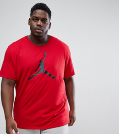 Красная футболка с большим логотипом Nike Jordan PLUS 908017-687 - Красный