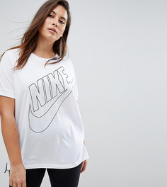 Белая футболка с логотипом Nike Plus - Белый