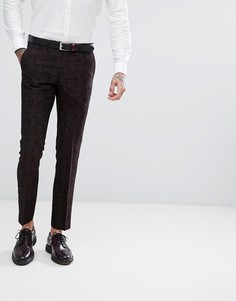 Зауженные брюки с принтом в стиле барокко Harry Brown Winter Wedding - Черный