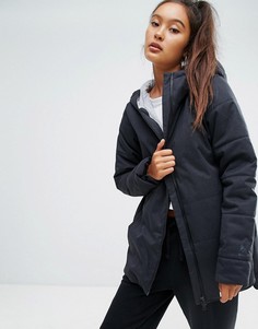 Черная дутая куртка с капюшоном Reebok Classics - Черный