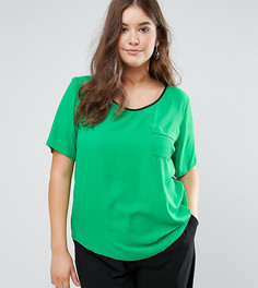 Блузка с полиуретановой отделкой Koko - Зеленый