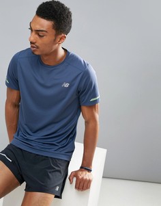 Темно-синяя футболка New Balance Running Impact MT63223VTI - Темно-синий