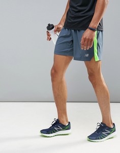 Серые шорты длиной 7 дюймов New Balance Running Impact MS73237THN - Серый