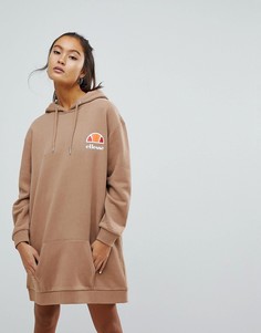 Свободное платье-худи с логотипом Ellesse - Рыжий