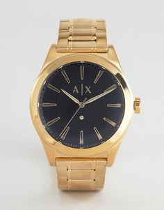Часы и браслет в подарочном наборе Armani Exchange AX7104 - Золотой