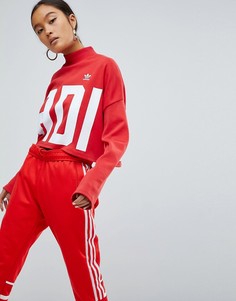 Укороченный свитшот adidas Originals Bold Age - Красный