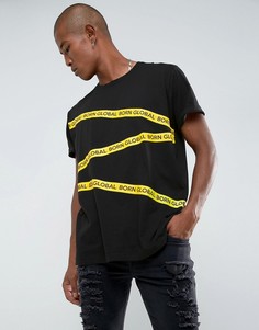 Оверсайз-футболка с логотипом Night Addict - Черный