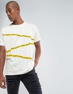 Оверсайз-футболка с логотипом Night Addict - Белый