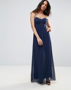 Темно-синее вечернее платье макси BCBG - Темно-синий