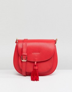 Красная сумка-седло с кисточкой Glamorous - Красный