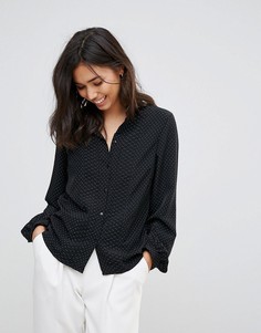 Блузка в горошек Vero Moda - Черный