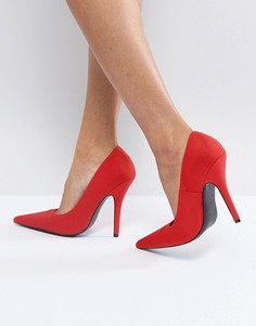 Красные туфли-лодочки с острым носком Glamorous - Красный