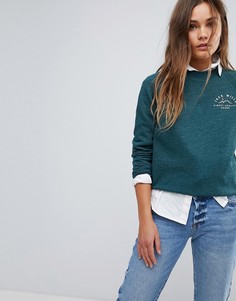 Свитшот с круглым вырезом и логотипом Jack Wills - Зеленый