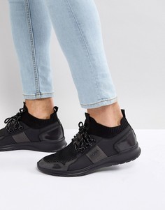 Черные трикотажные кроссовки для бега BOSS Athleisure - Черный