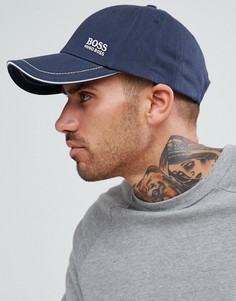 Темно-синяя кепка с маленьким логотипом BOSS Athleisure - Темно-синий