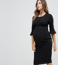 Платье с рукавами клеш New Look Maternity - Черный
