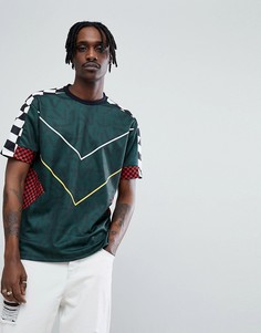 Свободная футболка с принтом на вставках и кантом ASOS x Star Wars - Черный