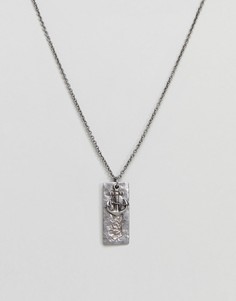 Серебристое ожерелье с подвеской-якорем Seven London - Серебряный