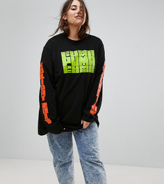 Черный лонгслив Puma эксклюзивно для ASOS Plus - Черный