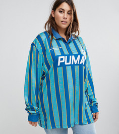 Синий трикотажный футбольный топ Puma эксклюзивно для ASOS Plus - Синий