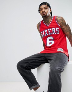 Красная майка Mitchell & Ness NBA Julius Erving - Красный