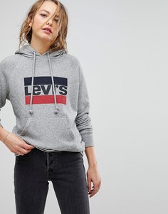 Худи с логотипом Levis - Серый