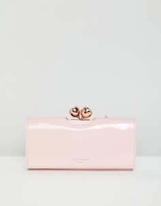 Лакированный кожаный кошелек Ted Baker - Розовый