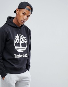 Худи черного цвета с логотипом Timberland - Черный
