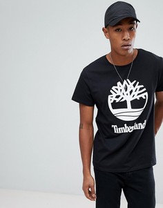 Черная футболка с логотипом Timberland - Черный