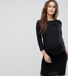 Платье с рукавами 3/4 New Look Maternity - Черный