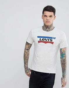 Белая футболка с логотипом Levis - Белый