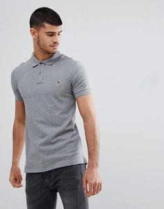 Серая меланжевая облегающая футболка-поло PS Paul Smith - Серый