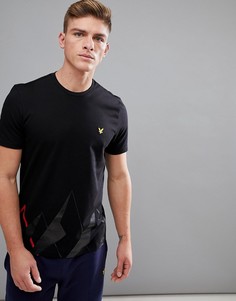 Черная футболка с принтом Lyle & Scott Fitness Douglas - Черный