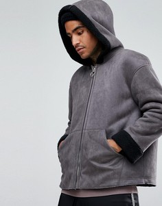 Куртка из искусственной цигейки Mennace - Серый